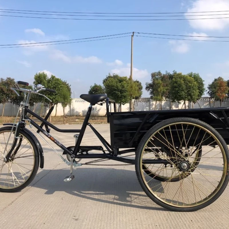 

Thickened double-brake pedals, bicycles with goods, snacks, street stalls, Dacheng human tricycles