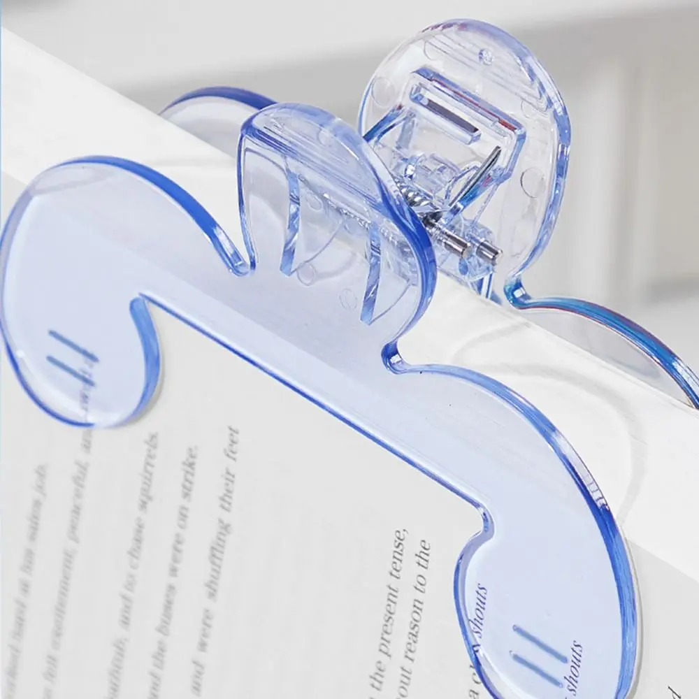 

12° Support Angle Reading Aid Fixed Book Clip Visible Anti-slip Reading Book Marker Clip Comfortable Portable Books Fixed Clip