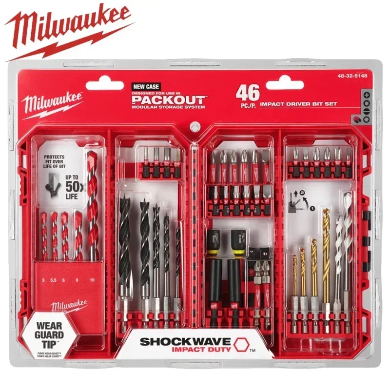 Milwaukee 48-32-5148 46PC SHOCKWAVE Impact Duty Drill Drive Bit Set 50X Life MILWAUKEE Power Tool Accessories