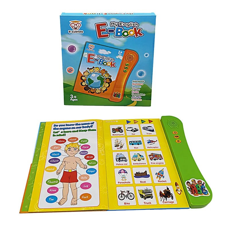 

English Audio Book Smart E-book Educational Reading Toy Sound Book Early Childhood For Kids Leaning Machine