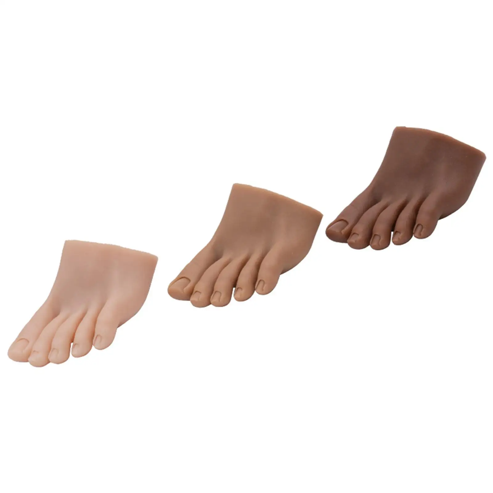 Soft Silicone Nail Practice Trainning Foot Model Bendable Tool for Nails Sketch