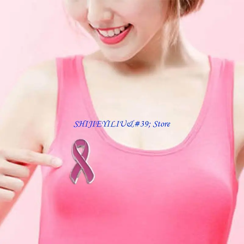 E21F Breast Cancers Research and Awareness Brooches Set Coat Shirt Sweater Safety Pin