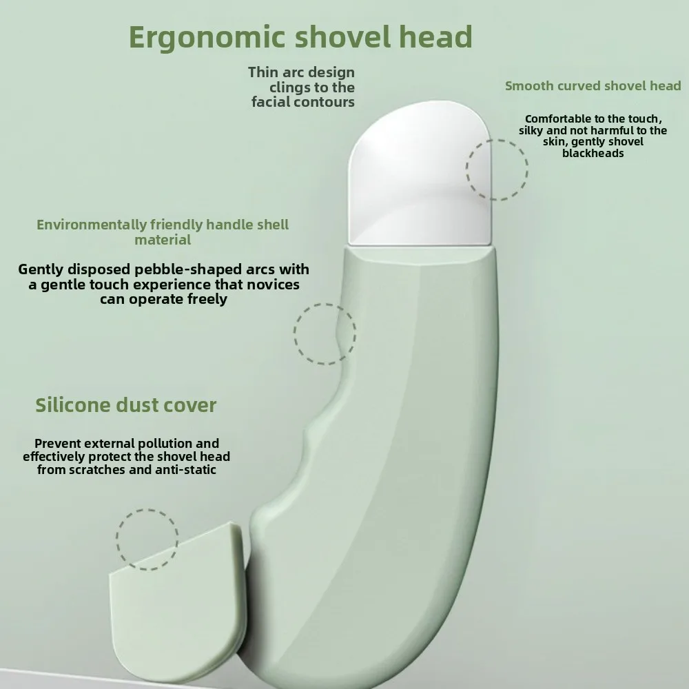 Strumento per la rimozione dei punti neri del viso per la pulizia profonda Rimuovi i punti bianchi Acne Detergente per follicoli piliferi del viso portatile Rimozione del sebo esfoliante