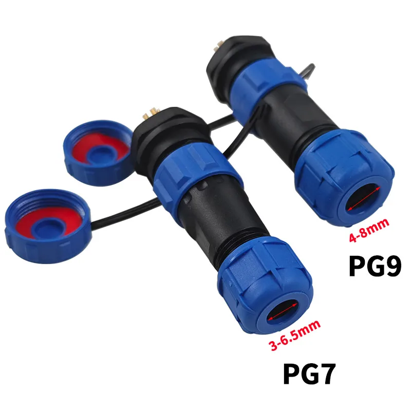 SP1310/1312 waterproof   connector plug and socket 2 3 4 5 7 9Pin IP68