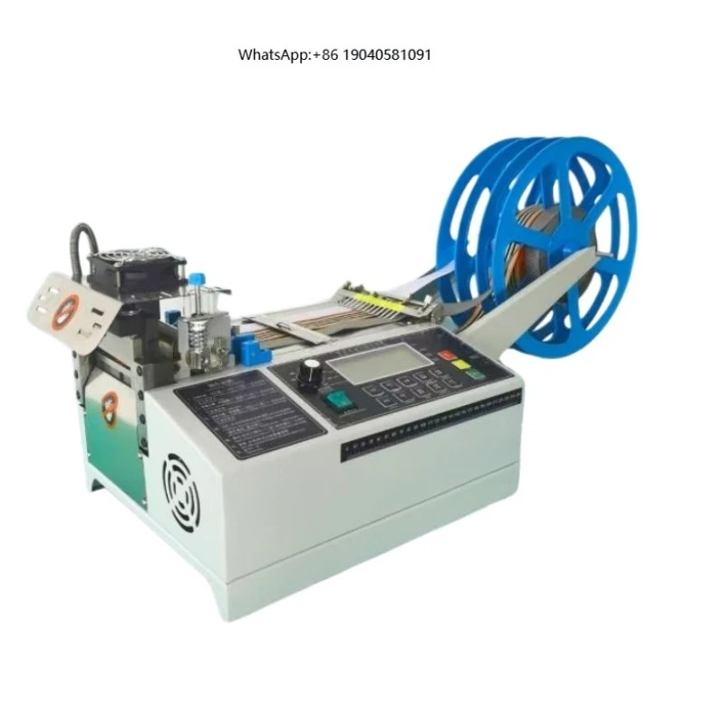 Good Performance Automatic Webbing Cutting Machine Cotton Tape Hot Cutting Machine Widening Cold and Hot Belt Machine