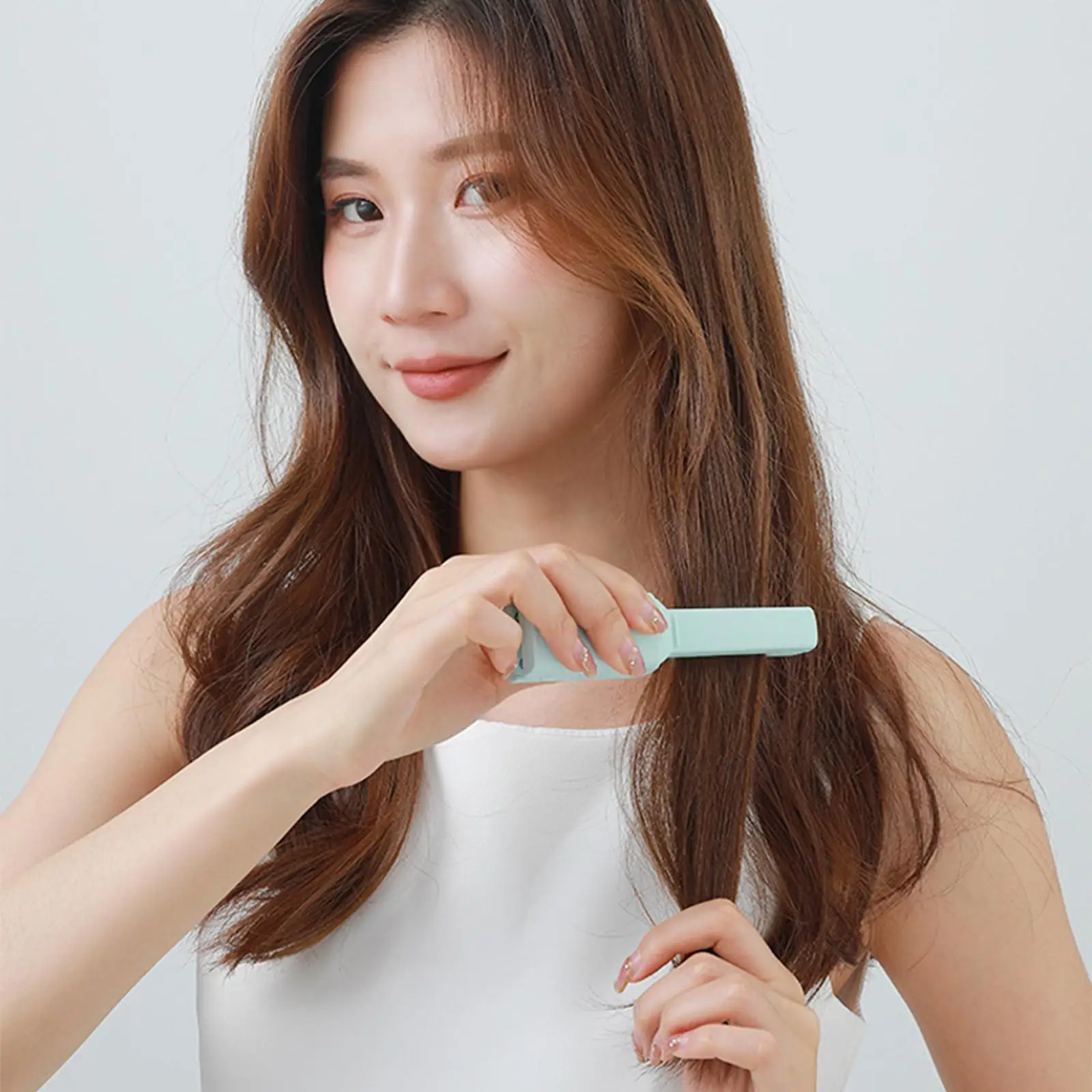 เครื่องหนีบผมและเครื่องดัดผมแบบพกพาที่หนีบผมตรงดัดผมสําหรับผมหยักที่บ้าน