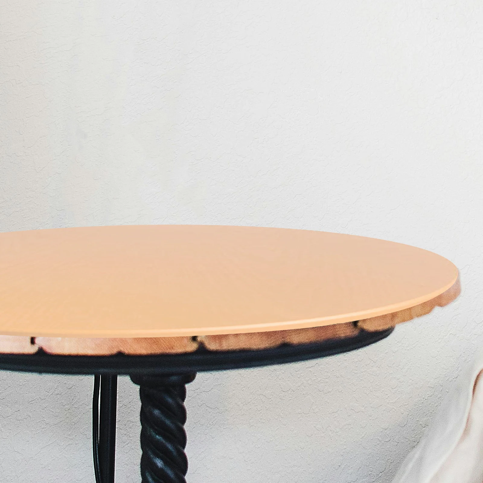 

1pcs Stretch Tablecloth Round Decorative Cloth Home Banquet Dining Elastic Practical Durable Foldable Storage Party Wedding