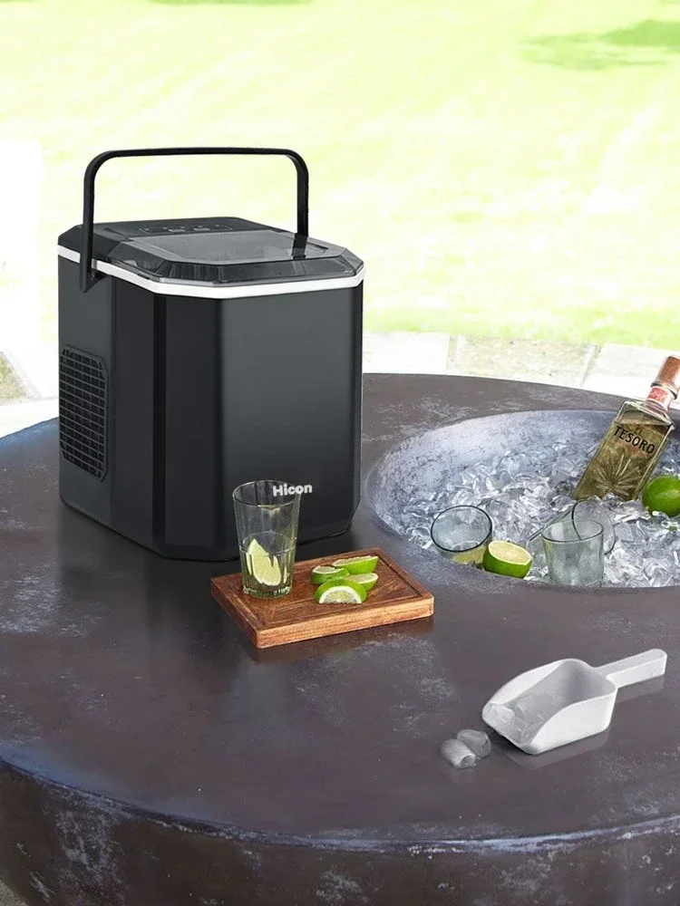 Wellcome Ice Maker Outdoor 15KG Household Small Dormitory Student Intelligent Mini Fully Automatic Low Power Ice Maker