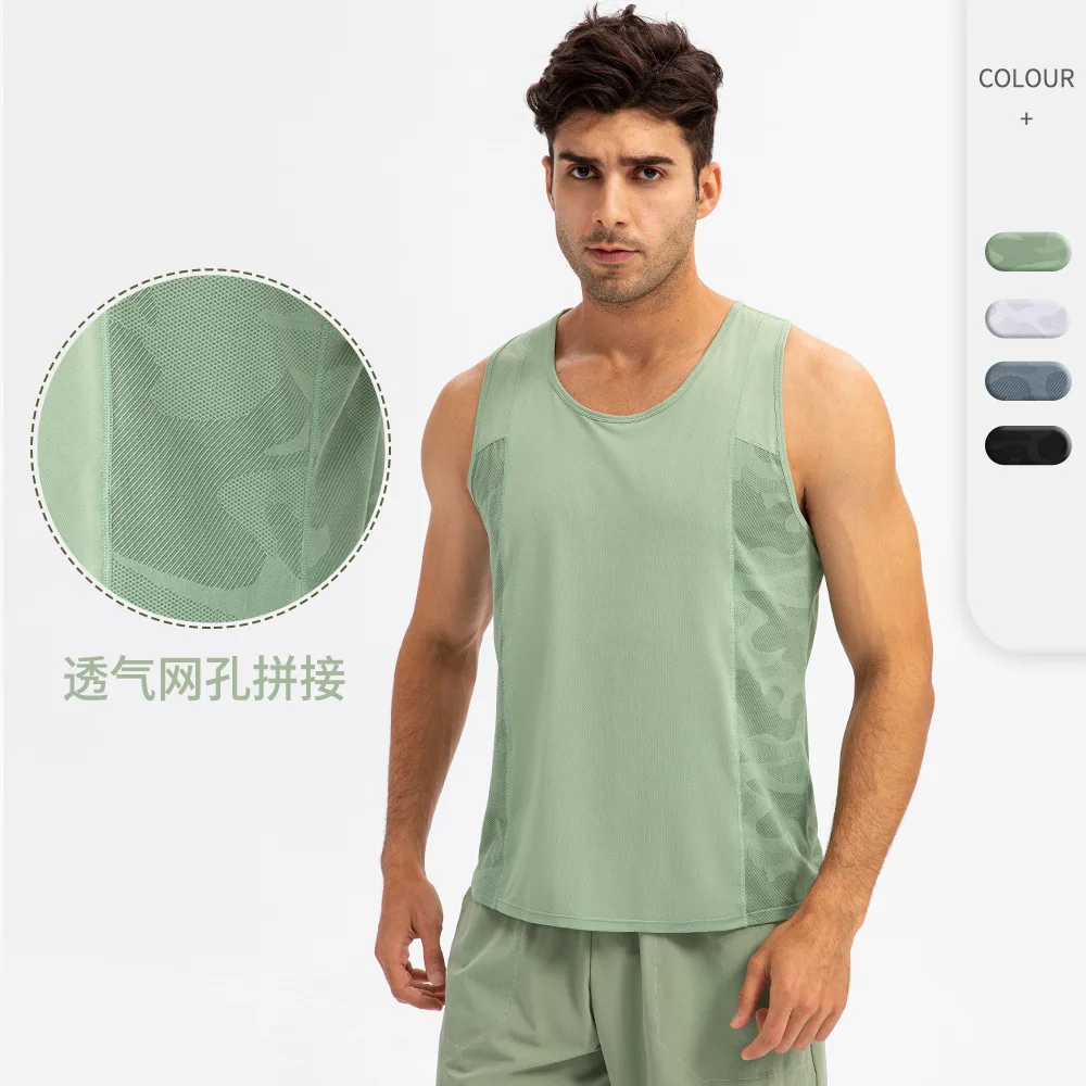 Summer Mens Fitness Gyms Tank Top Sleeveless  Basketball  Shirt  Breathable Sports Undershirt Gyms Running Vest