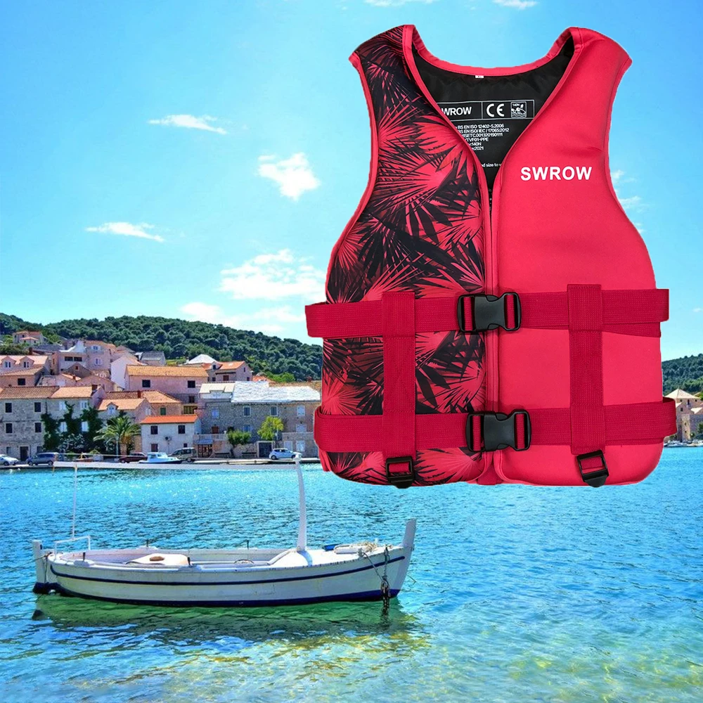 Outdoor Lifejacket Adult and Children\'s Neoprene Swimming Vest Portable Water Sports Floating Kayak Fishing Safety Lifejacket