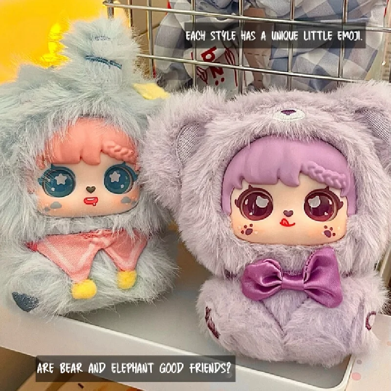 2025 Baby Three Sanmi Little Treasure Hand In Hand Serie Plüsch Blind Box Niedliches Mini Plüschtier Desktop Ornament Kawaii Spielzeug Geschenke