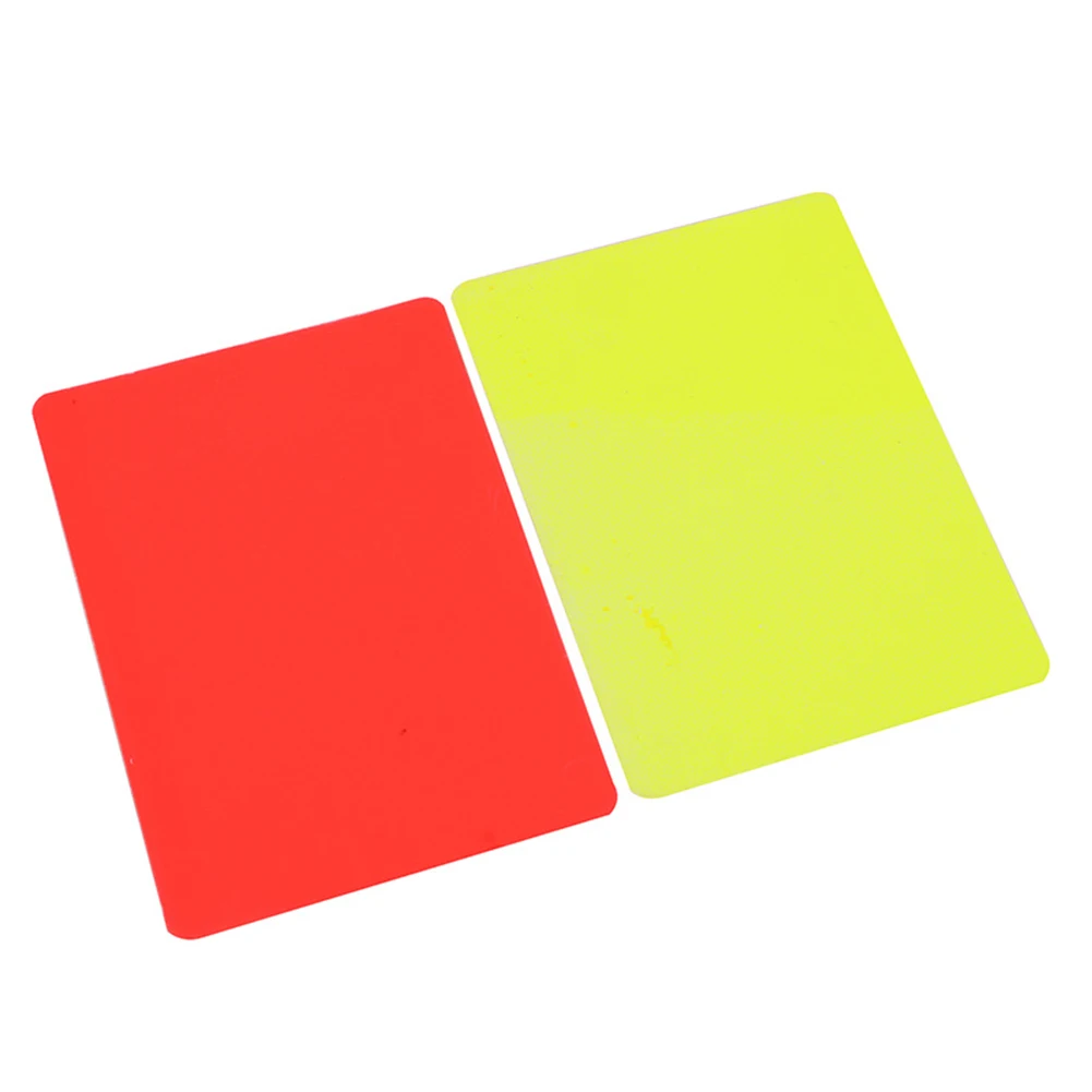 

10/20Pc PVC Soccer Referee Red Yellow Card Football Match Training Tool 3.2x4.3 inch Warning and Ejection Card Football Supplies