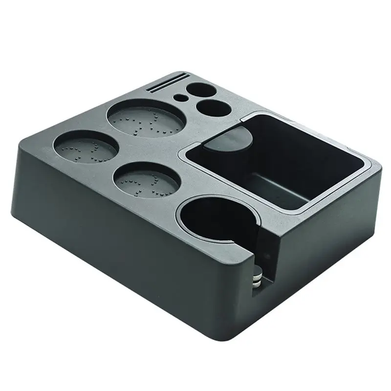 

ABMS-Coffee Tamping Station Portafilter Holder Organizer For 51MM 54MM 58MM Tamper Stand Knock Box Espresso Accessories