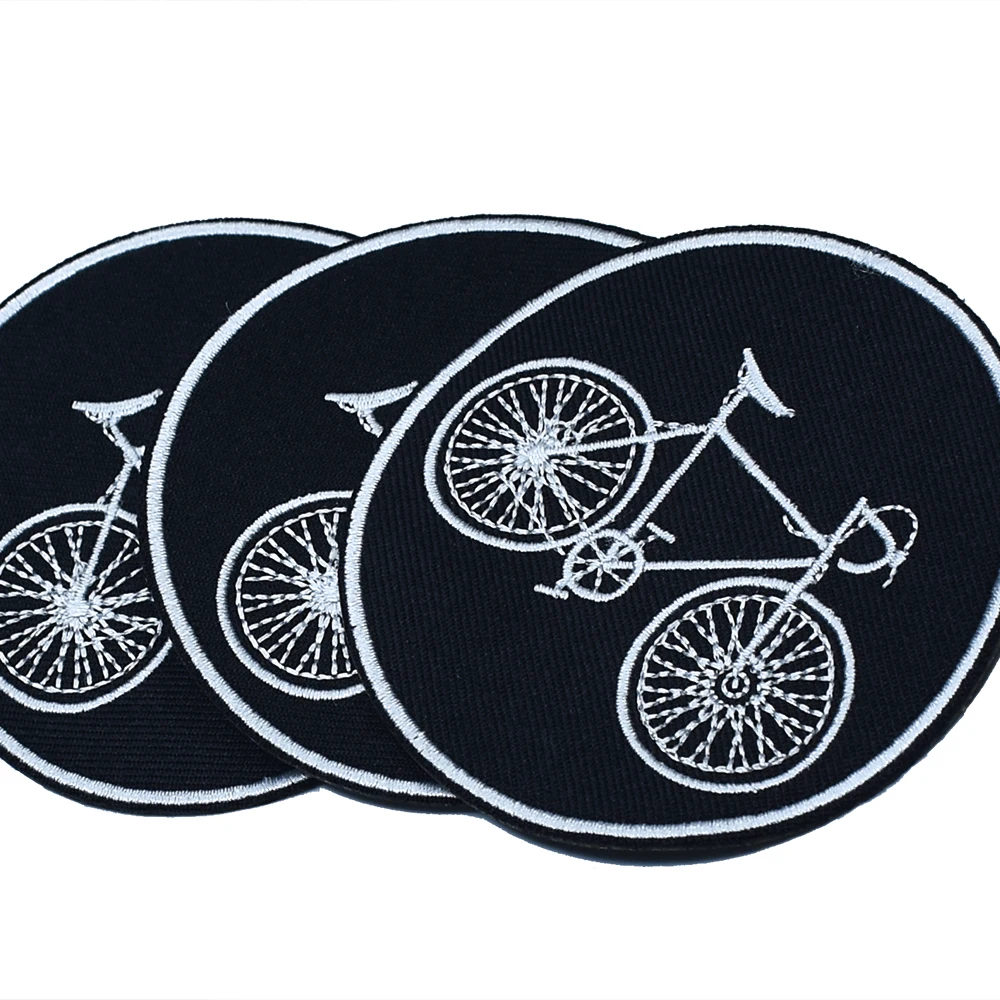 mc1931 Per 10/pcs Bicicletta BMX Mountain Road Bike Suit Giacca Tshirt Patch Ferro su Applique Ricamato Segno Regalo 3 POLLICI Distintivi