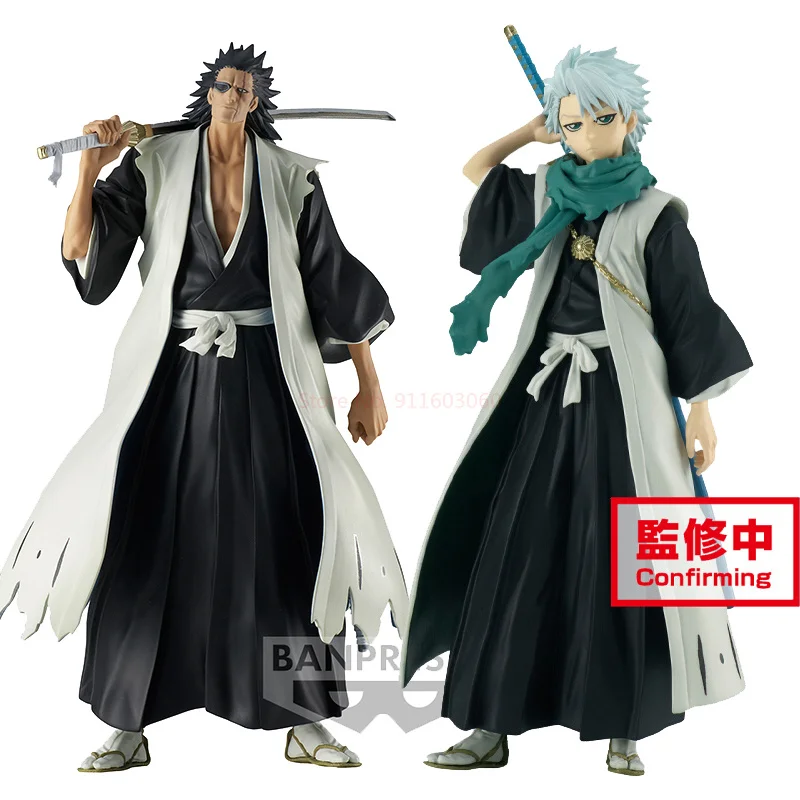 

Bandai Banpresto 18cm Bleach Solid And Souls Hitsugaya Toushirou Zaraki Kenpachi Anime Action Figures Collectible Model Toys New