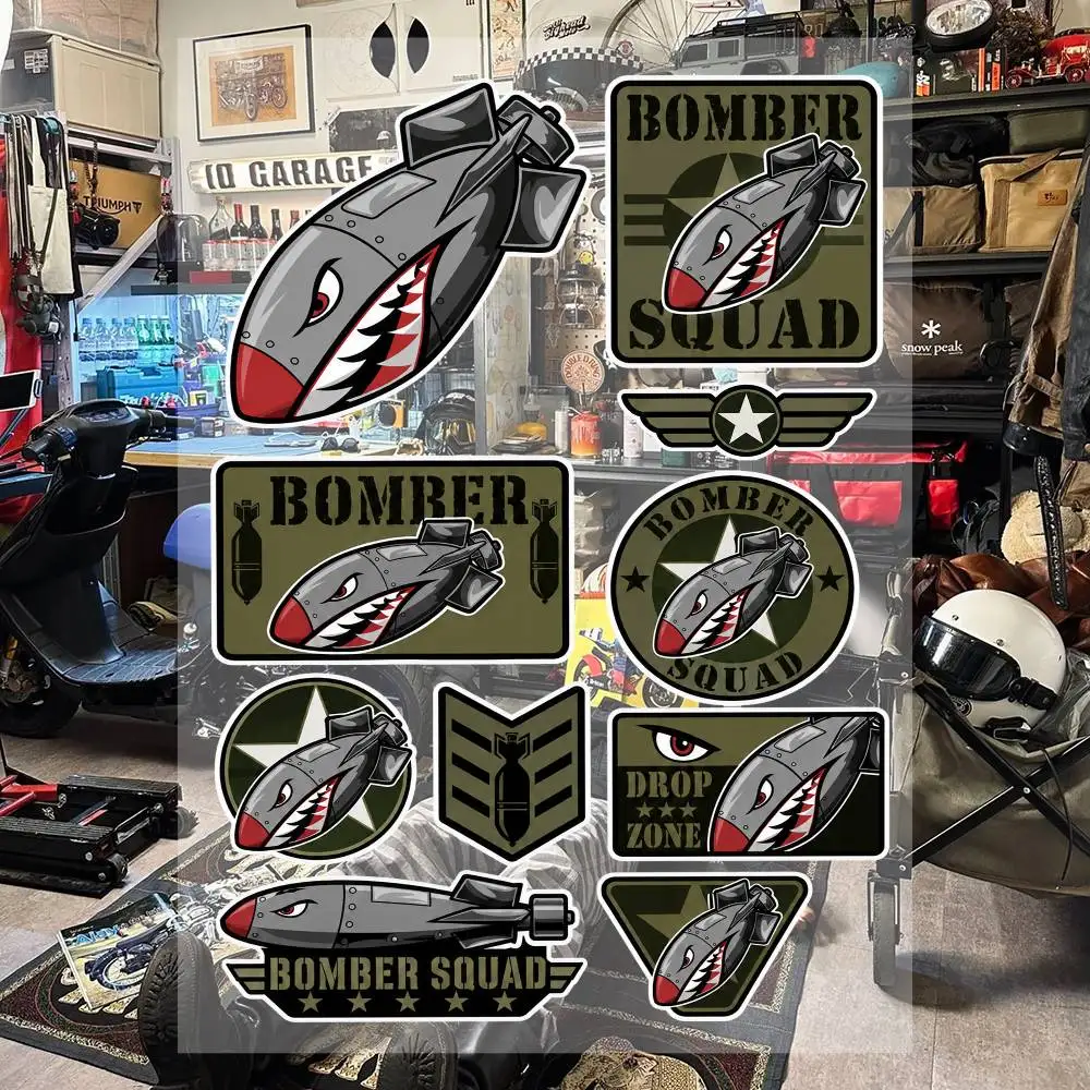 Bo-smber-rs Squad Graphic Stickers Set Waterproof Vinyl Decals For Motorcycle Helmet Car Laptop Skateboard Luggage Phone Case