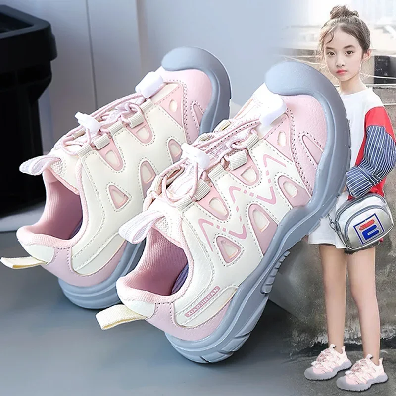 

Summer Kids Mesh Sneakers for Boys (4-12Y) Breathable Lightweight Fashion Casual & Tennis Sports Shoes