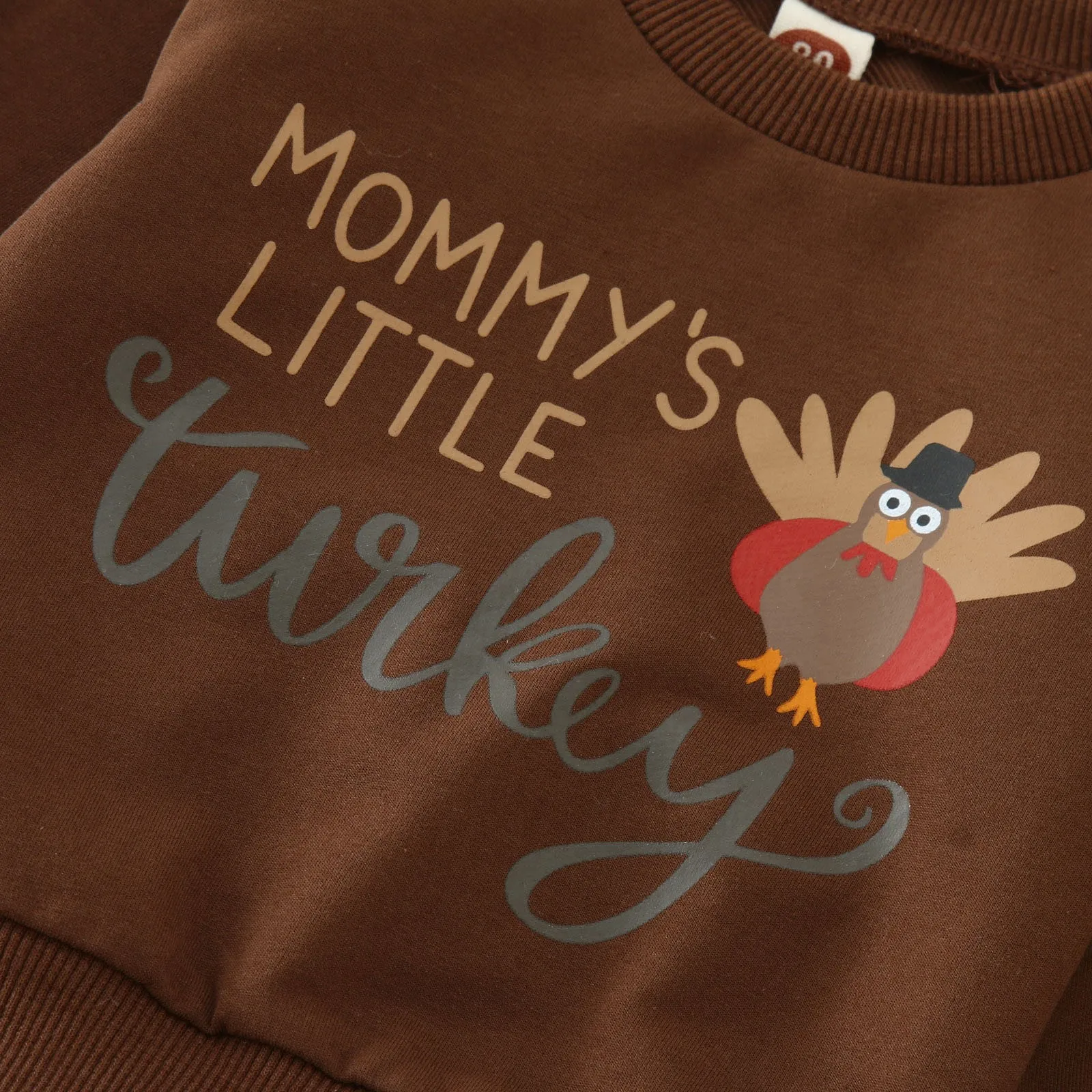 Kids Baby Girls Thanksgiving Day Outfits Turkey Ruffles Sweatshirt Tops Flare Pants Bell Bottom Clothes Baby Stuff for Girls