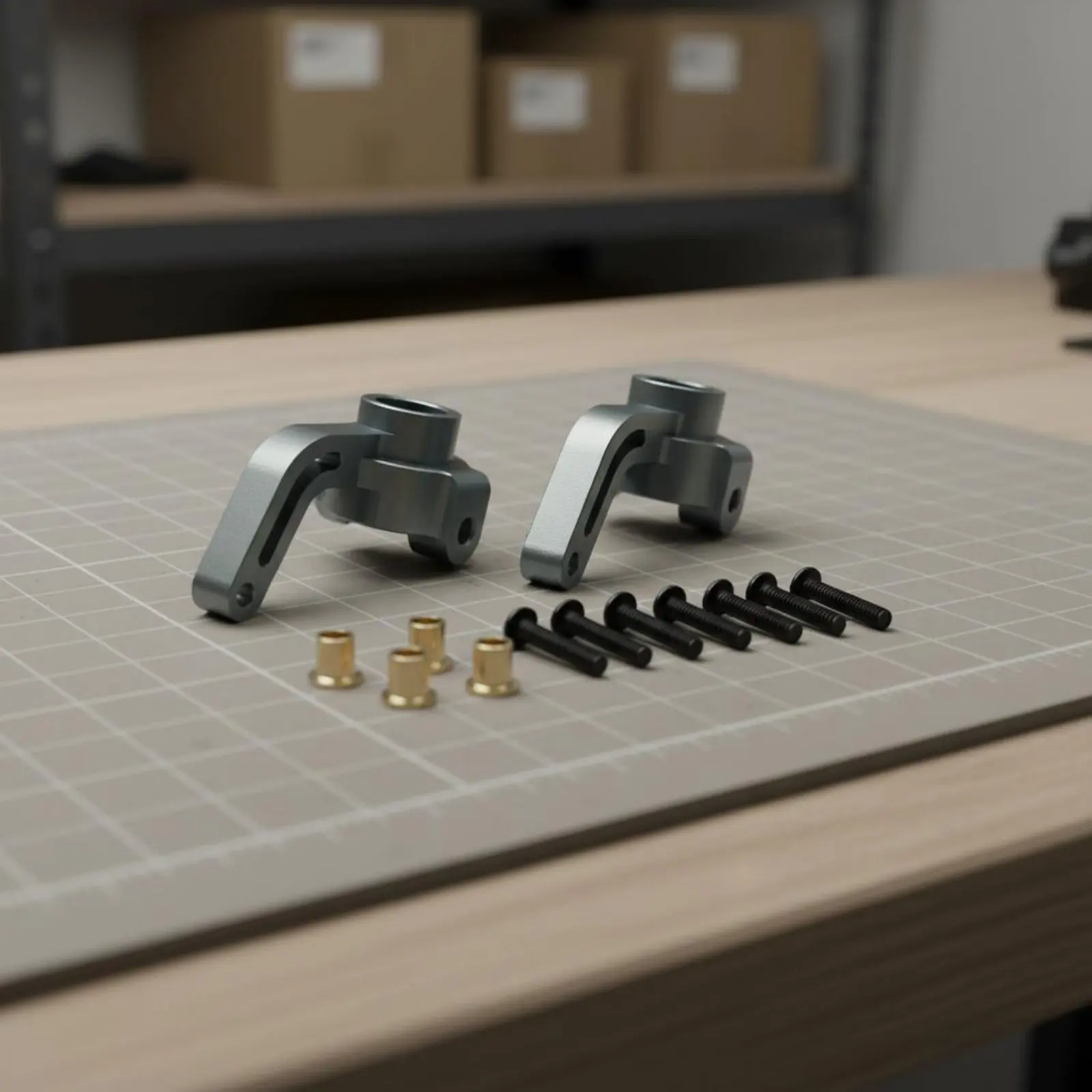 

Комплект передних рулевых опор для радиоуправляемых машин, легкие передние кронштейны ступиц, долговечные соединительные рычаги, компонент для модификации шасси, простая установка