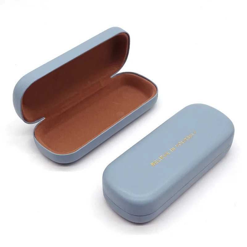 LNFCXI High Quality Retro Black PU Leather Reading Glasses Case Box Simple Hard Eyeglasses Protector Sunglasses Storage Case