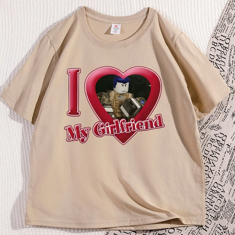 

I Love My Girlfriend T Shirt Man Cotton High Quality Guest 666 Fan Forsaken T-shirt Causal Short Sleeve Gamer Tee Couple