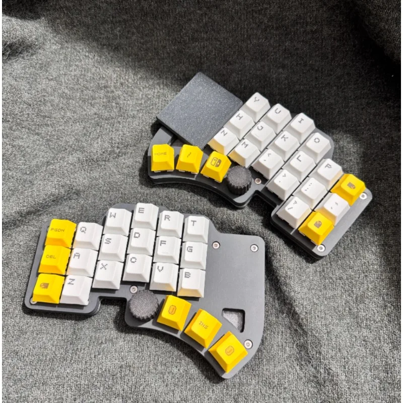 Kit Keyboard Split Maks Dilemma Baru 3X6 Kustom MX/Coc Sumbu Kabel Mode Tunggal Hot Swap Fdm KnobTouchpad Mouse DIY Kit Mekanis