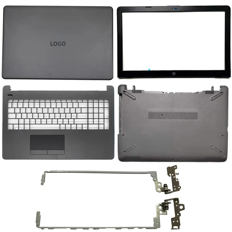 

NEW For HP 15-BS 15-BW 15-RA 15-RB 250 G6 255 G6 TPN-C129 Laptop LCD Back Top Cover Front Bezel Palmrest Bottom Case Hinges Gray