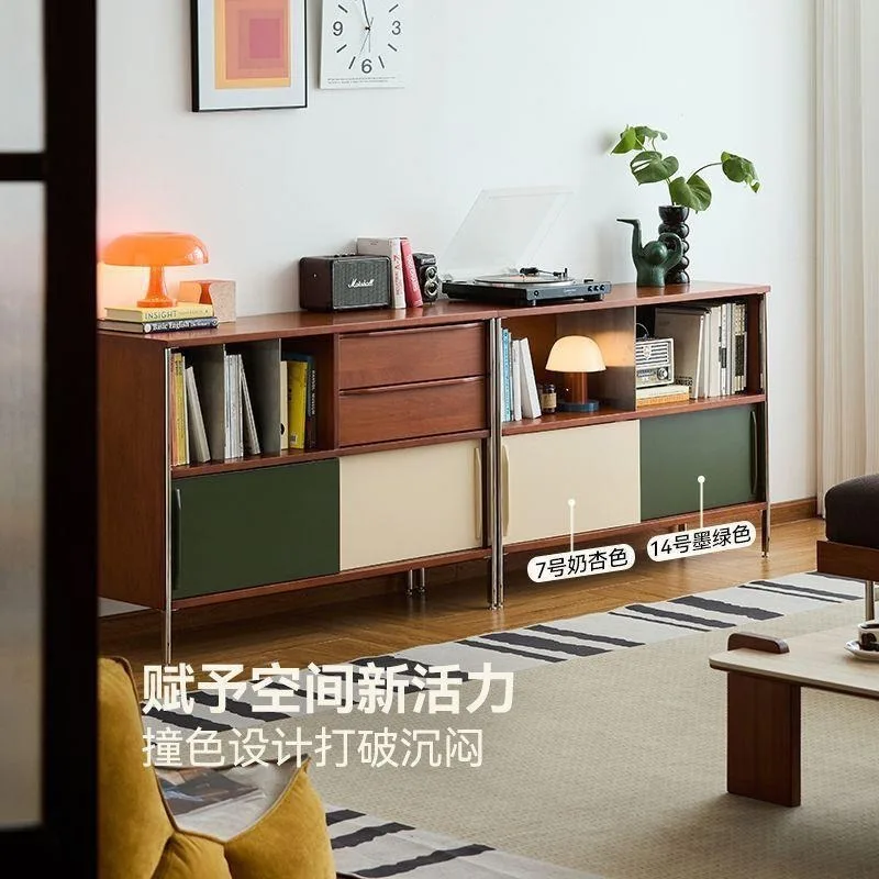 Sideboard, Multi-functional Storage Display Cabinet, Small Apartment Living and Dining Room, Wall-Facing Storage Sideboard
