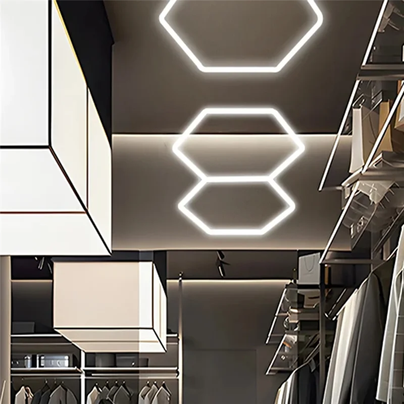 ABRB-Honeycomb Led لتقوم بها بنفسك مصباح المرآب لإضاءة صالون الحلاقة لعرض إصلاح جسم السيارة الصالة الرياضية 220 فولت