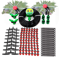 50M Hose Garden Automatic Watering System Adjustable Drip Device 4/7mm Irrigation Kit Plant Sprinkler Timer for Orchard Patio