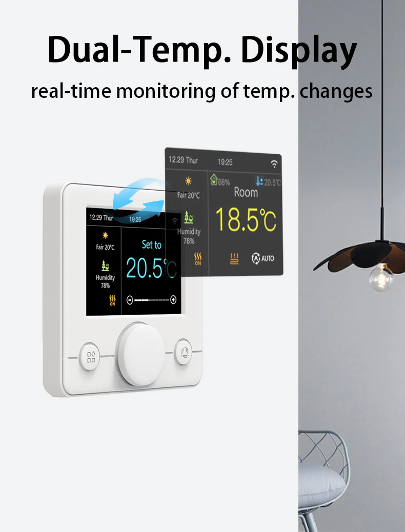Tuya WiFi Smart Floor Heating Thermostat Regulator Warm Electric/Water Gas Boiler Remote Temperature Controller Alexa Google