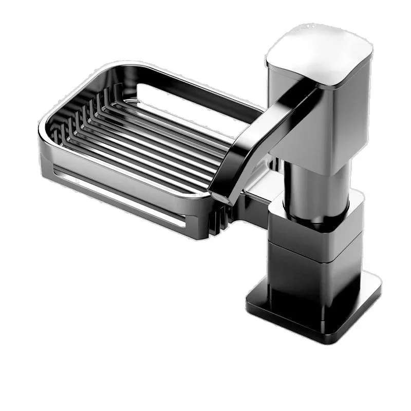 6Wp Space Aluminum Shelf, Detergent Press, Kitchen Sink Soap Solution, Household Vegetable Basin Press Plus