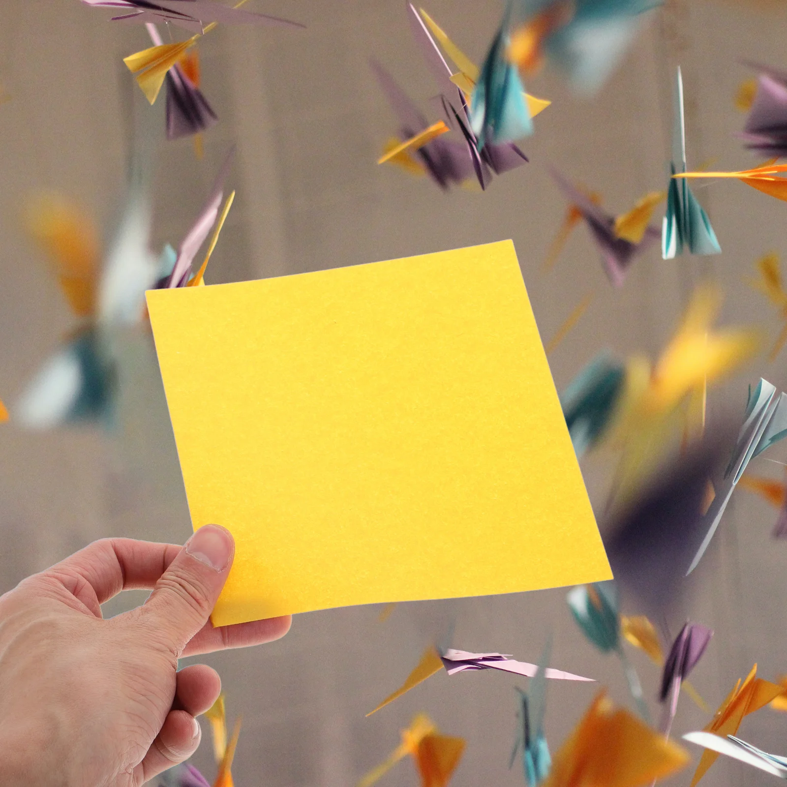 300 Blatt quadratisches Origami-Papier in Herbstfarbe, einfach zu falten, Basteln, DIY, Scrapbooking, Kunstprojekte, mehrfarbige Papierbögen