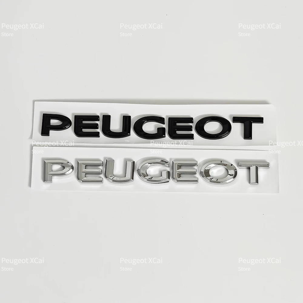 ABS Car Letters Sticker Rear Trunk Emblem Accessories for Peugeot 206 208 307 308 408 2008 3008 406 407 107 207 4007 4008 5008