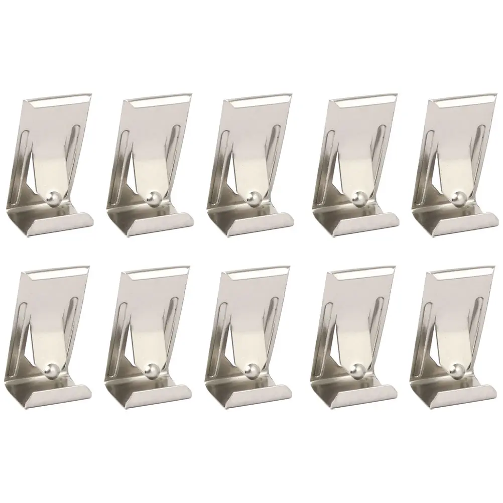 50pcs Picture Frame Clip Photo Frame Hardware Hanging Hook Metal Clothing Rack Easel Hanger Spring Turn Clip Nail Accessories