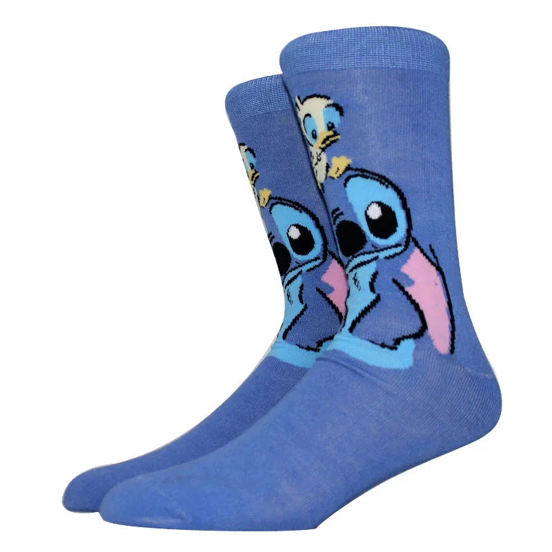 1 paia nuovo anime calzini lunghi da uomo romanzo punto calzini cosplay personalità hip hop harajuku felice divertente calzini da donna taglia 36-44