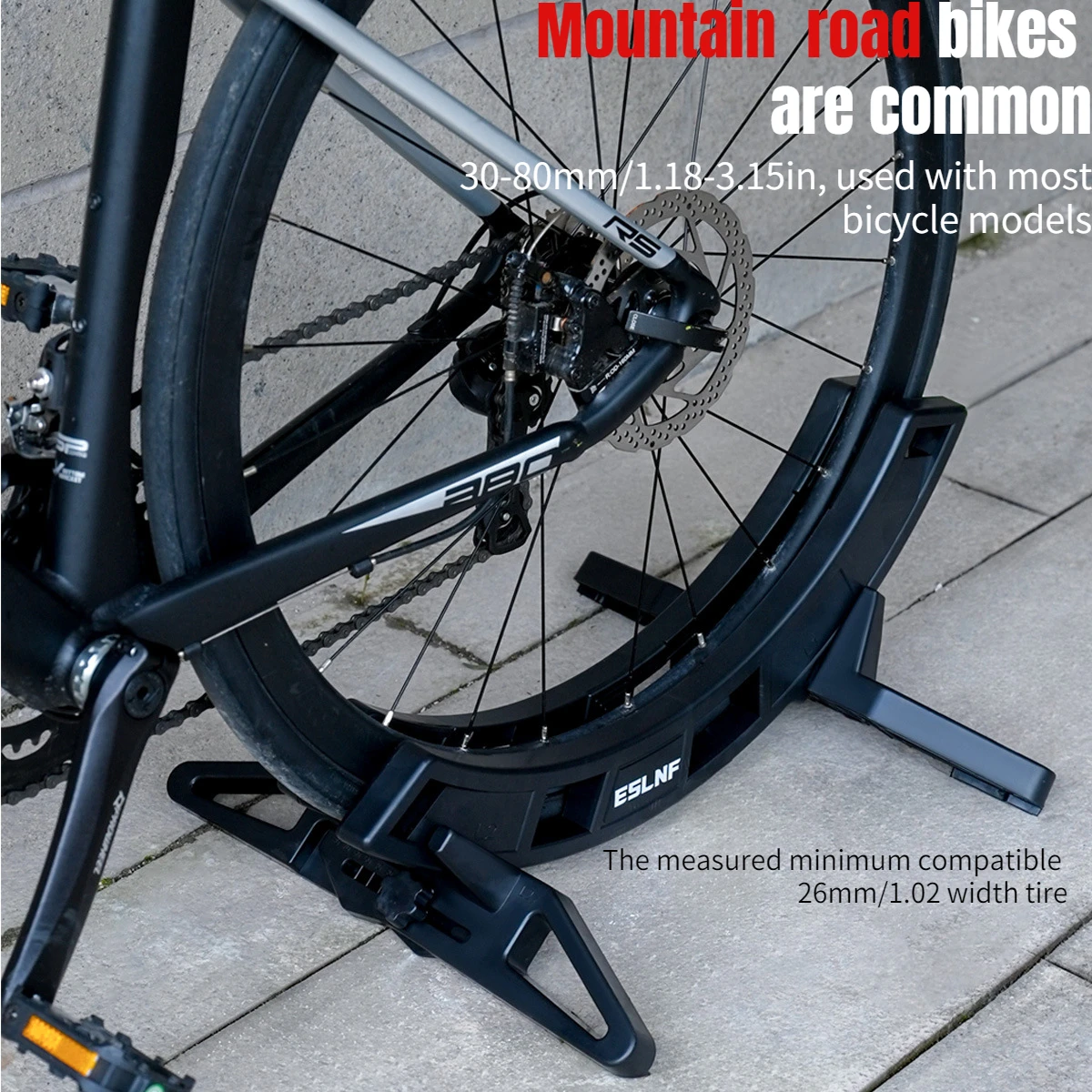 ESLNF Bicycle Parking Rack Mountain Road Bike Indoor Adjustable ABS Home Display Rack Bike Shop Cycling Rack Bike Parts
