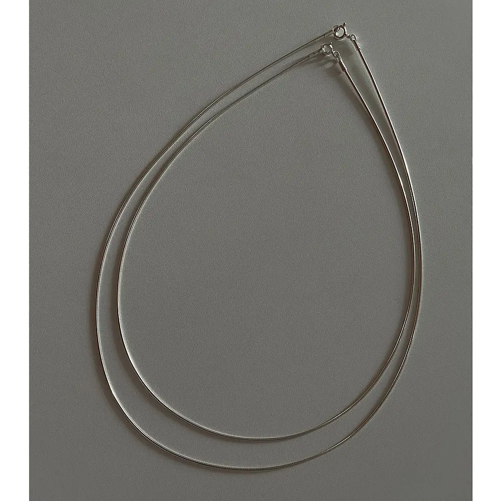 

925 sterling silver Torques Clavicle chain Snake chain Women's Fashion simple classic jewelry