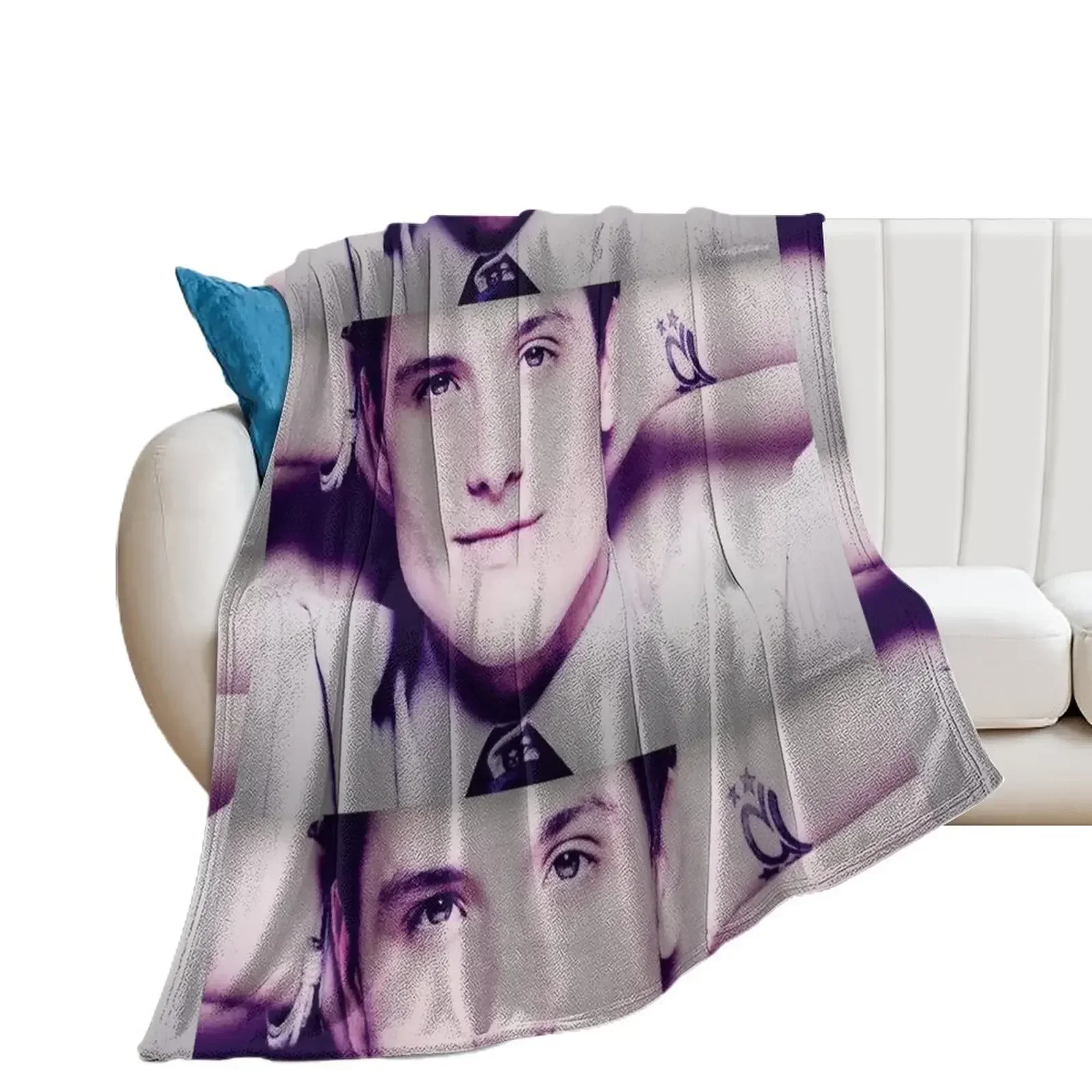 

Josh Hutcherson Whistle Meme Throw Blanket for winter Bed linens Warm Beach Blankets