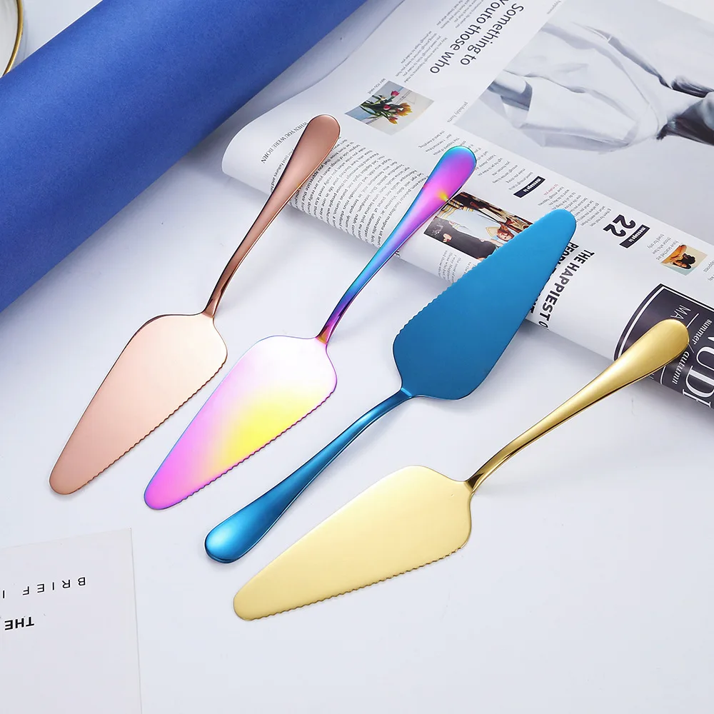 ملعقة كعك من الفولاذ المقاوم للصدأ ، فطيرة ، بيتزا ، خادم الجبن ، سكين تقسيم ، ملعقة خبز ، أداة خبز ، 1 عرض