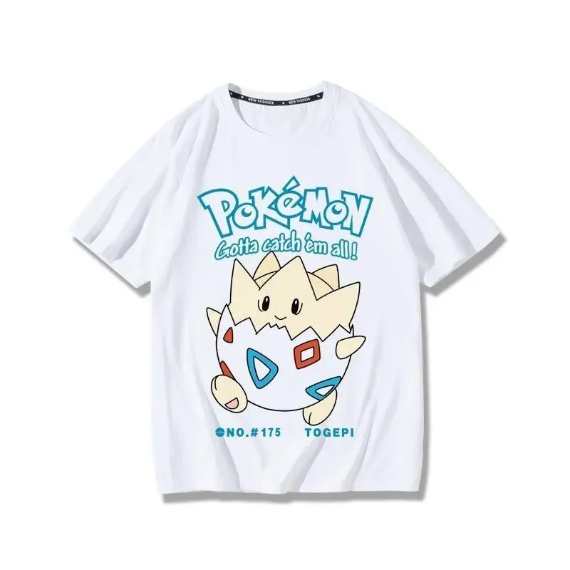 Unisex Oversized Y2k Pokemon Men's T-shirt Round Neck Kids Short Sleeve Tee Summer Fashion Casual Tops 2026 New Hot Y2k Clothes