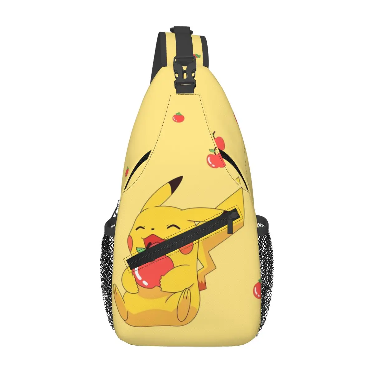 

Custom Bikachus Backpacks Series Video Games Bags Women Men Shoulder Crossbody Chest Backpack Sling Crossbody Backpack