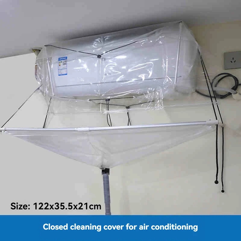 

Air Conditioner Cleaning Cover Thickening Adjustable Length Waterproof Reusable Split Air Conditioning Washing Tool