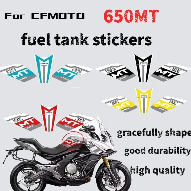 

For CFMOTO 650MT modified accessories fuel tank stickers fishbone stickers decals stickers color decoration pull prints