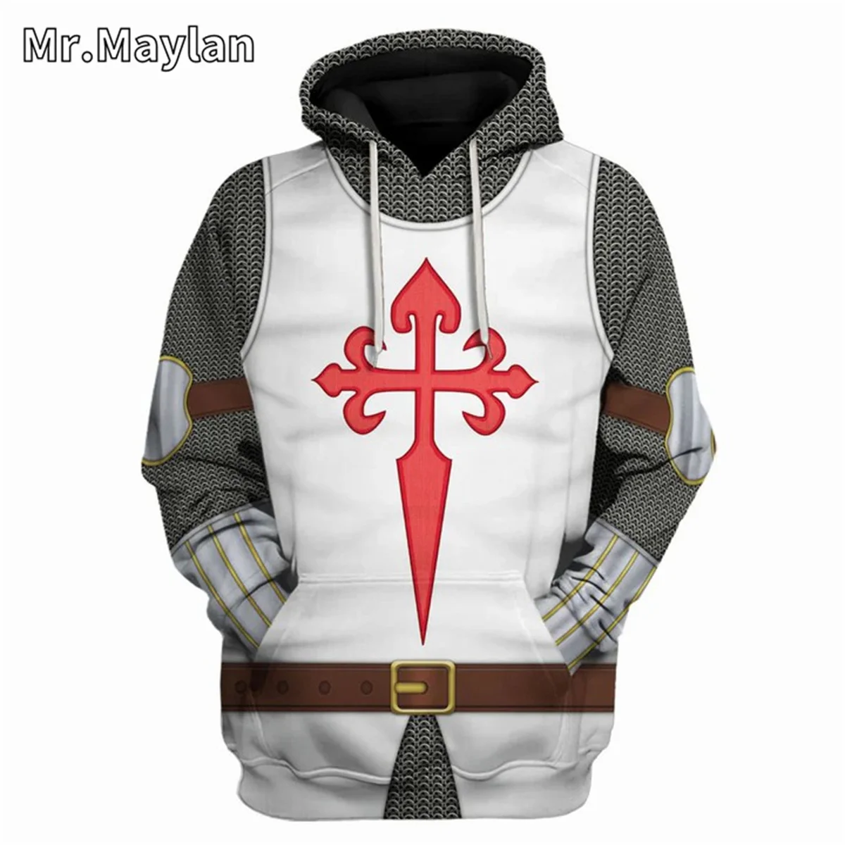 

Medieval Knights Armor Cosplay Costume 3D Print Unisex Hoodie Men Sweatshirt Streetwear Zip Pullover Casual Jacket Tracksuits-23