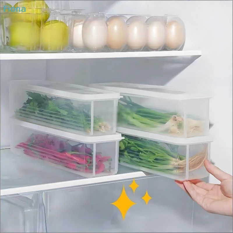✔Clear Fridge Organizer Bins,Stackable Plastic Food Storage Containers with Lids for Vegetables,Fruits and Pantry