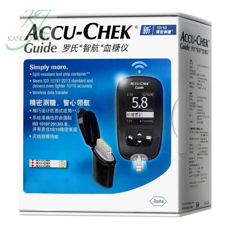 

Roche Accuchek Guidebluetooth Transmission Blood Glucose Tester Measuring Instrument/50blood Glucose Test Needle