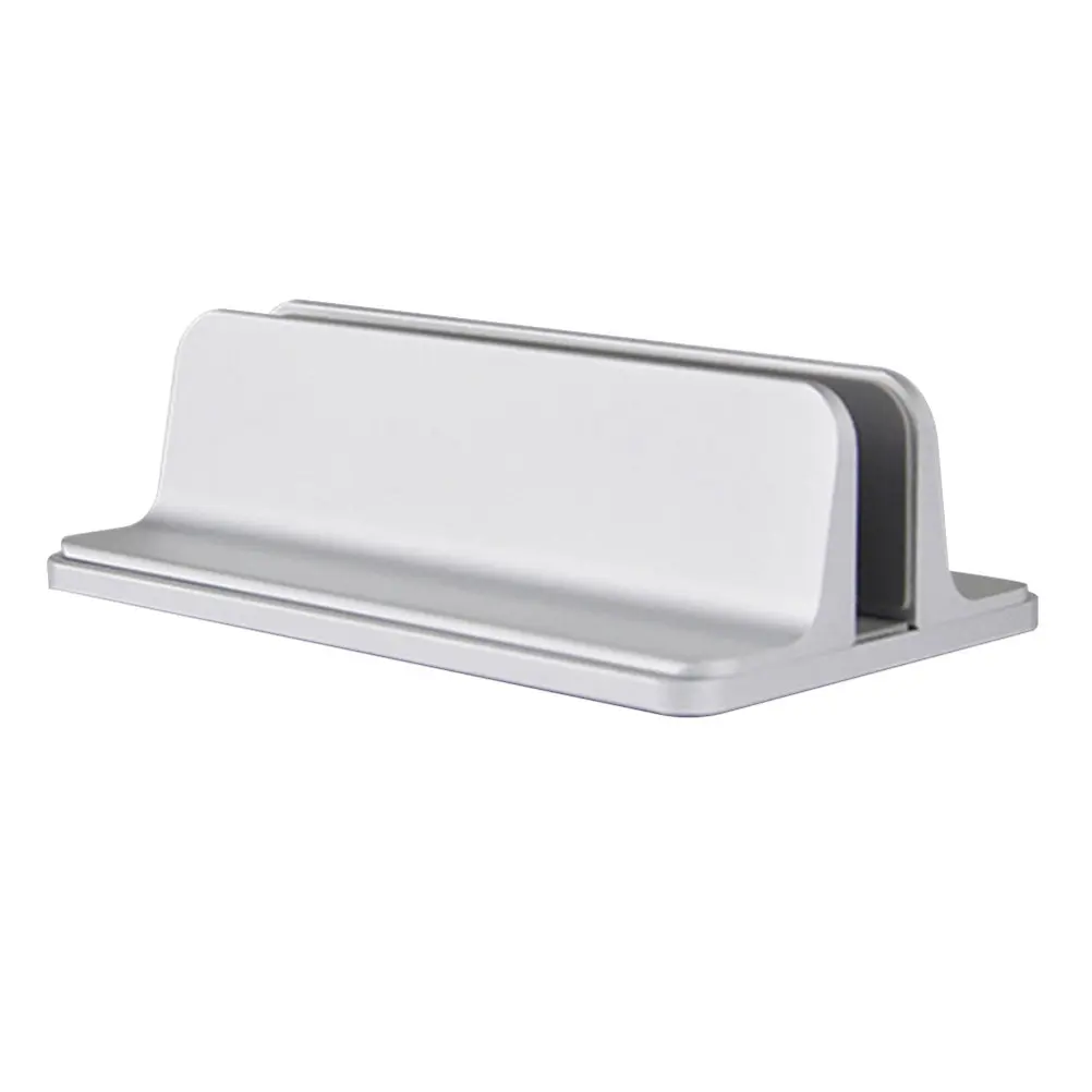 Adjustable Vertical Laptop Stand Aluminum Alloy Notebook Holder for Desk – Durable Book & Device Support