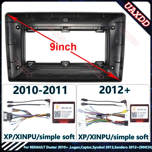 Para 2005-2014 RENAULT CLIO3 9 pulgadas Radio CD de coche Android dvd pantalla de audio estéreo reproductor multimedia cable de navegación arnés canbus