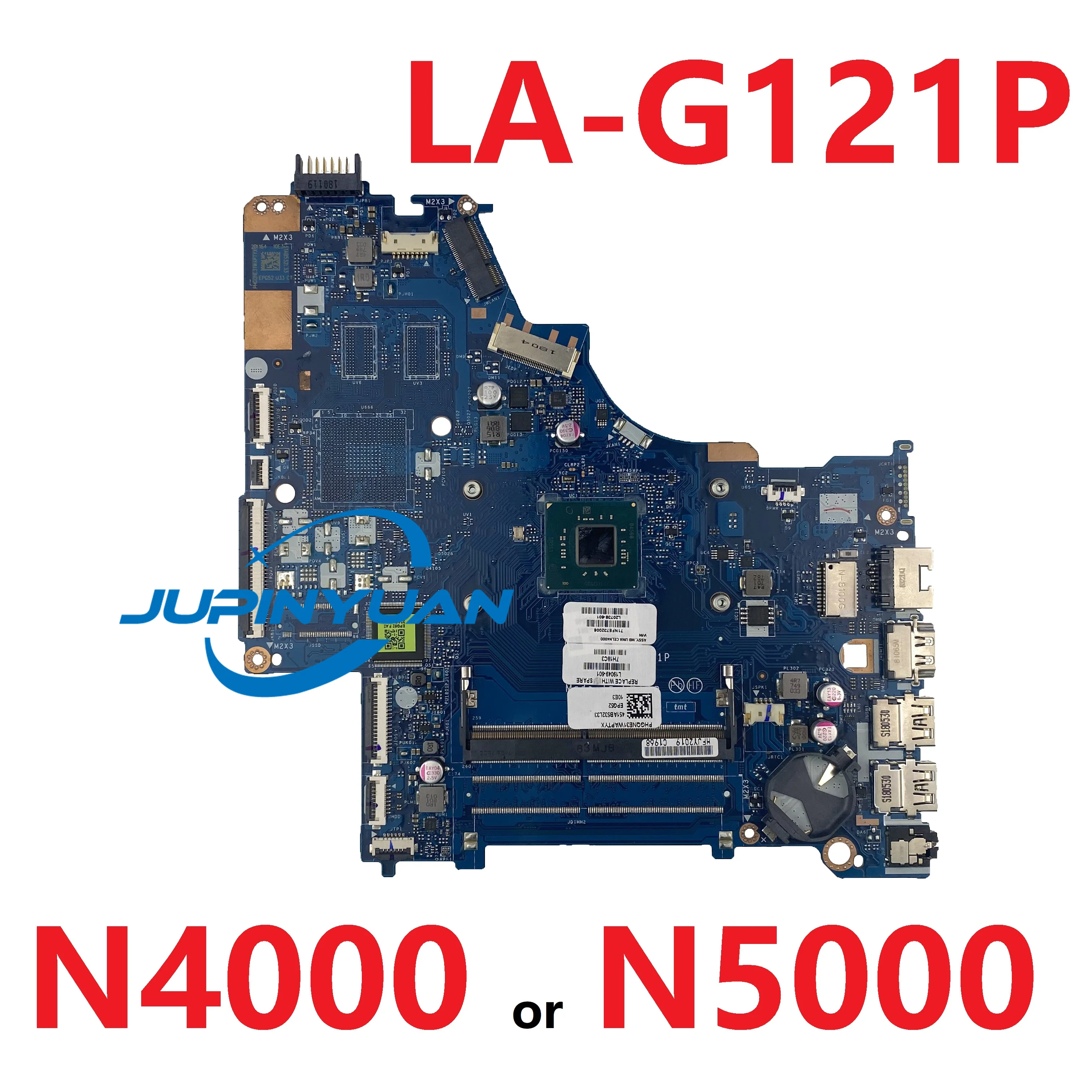 For HP 15-bs244wm 15-BS 15-bs234wm 15-BS212WM Laptop Motherboard L19050-601 L19049-601 LA-G121P  Mainboard With N4000 N5000 CPU